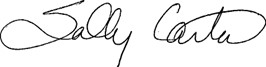 Dr. Sally Carter Signature